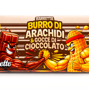 Golosette - Barretta Burro d'Arachidi e gocce di Cioccolato - confezione da 10 pezzi - immagine 2